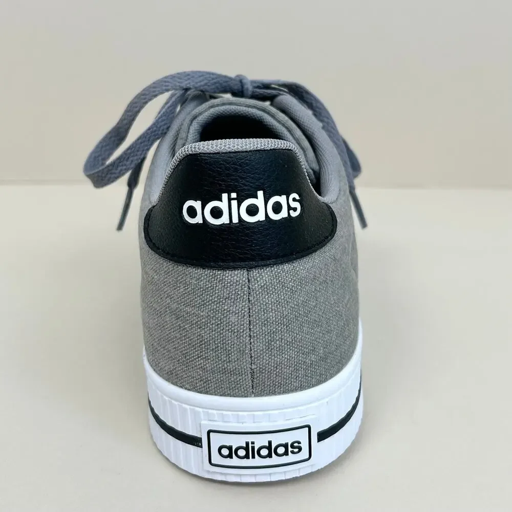 Adidas Men's Daily 3.0 Dove Grey Black Ortholite Insole Lace-Up Sneakers SIZE 11
